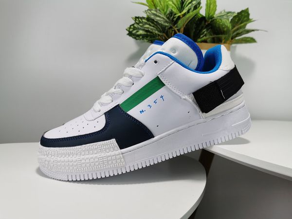 

(Коробка) Дизайн нового типа 1 N.354 Utility 1S Классический белый Мужчины Женщины НИЗКИЙ