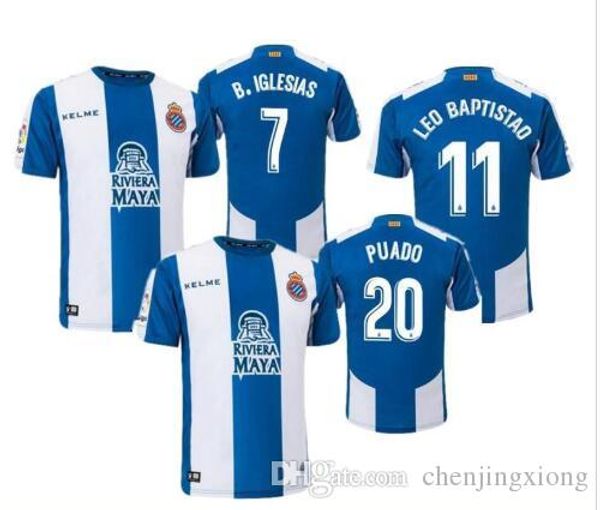 

2019 la liga rcd espanyol jersey home igiesias football jersey thailand quality p.piatti baptistao spanish soccer jersey, Black;yellow