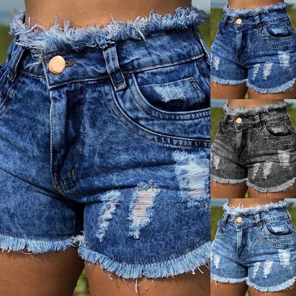 

летом heflashor взрыва женская отверстие джинсовые шорты мода карманные джинсы с высокой 2020 талией сексуальные шорты дамские spodenki, White;black