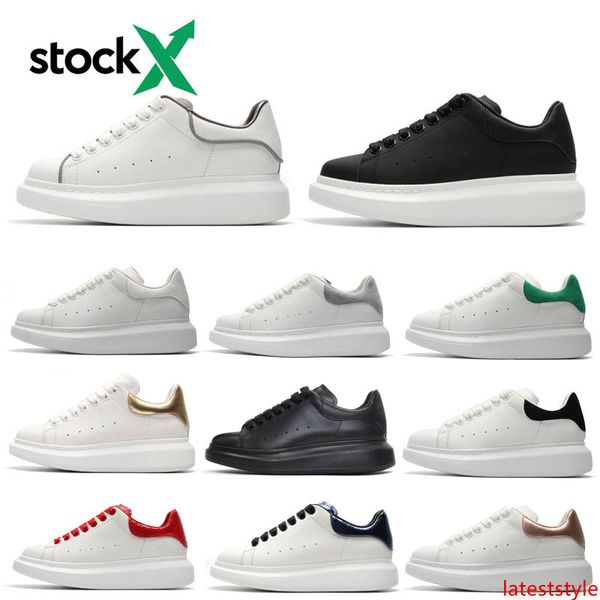 

2020 stock-x ace black white red brand fashion triple black women shoes gold low cut leather flat rainbow men womens casual sneakers