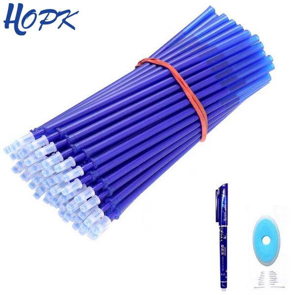 

20pcs/lot erasable rod pen refill 0.5mm blue/black/red ink refills set gel pen for school office writing supplies stationery