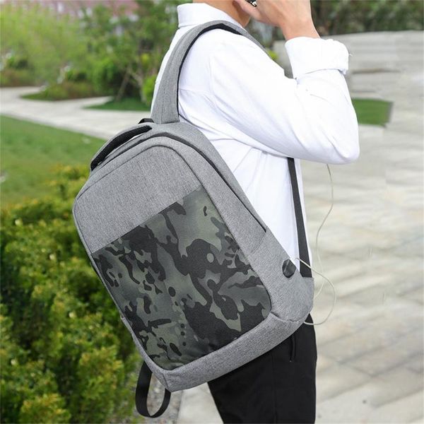 

мужчины бизнес ноутбук повседневный рюкзак студенческая сумка открытый рюкзак путешествия с usb