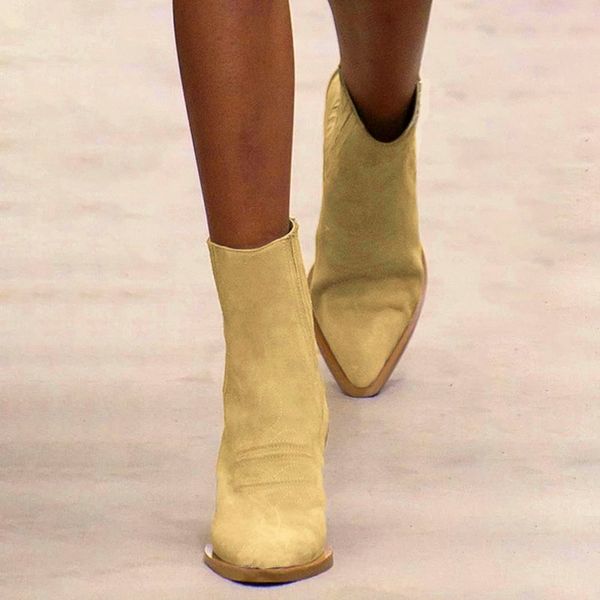 

vogue women boots ankle boots women botas shoes leather shoes for winter boot woman casual female ankle ladies nice, Black