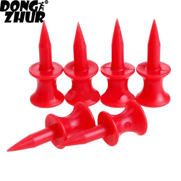 

new golf tees 10pcs 30mm sports double-deck red golf tees range for glof club training mlnum