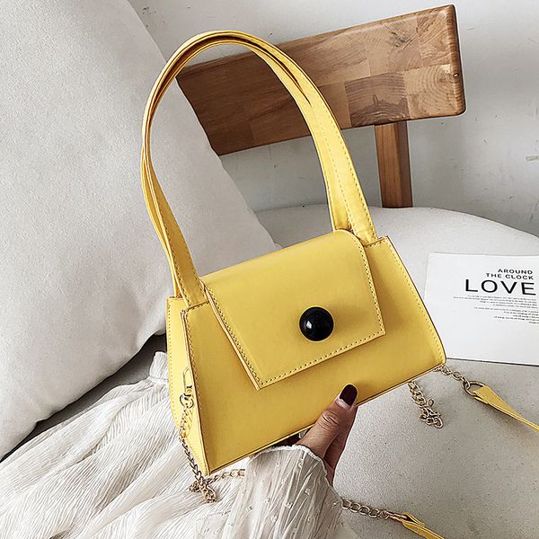

chic simple small bag summer popular hand bag 2020 new chain small square shoulder messenger