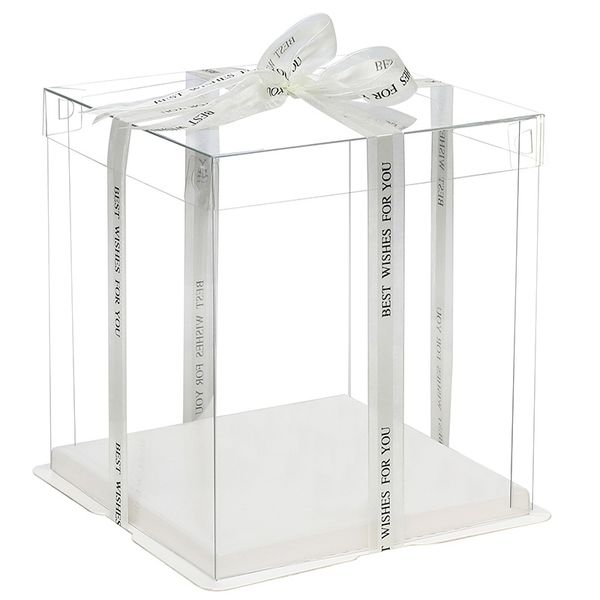 

transparent valentine cake packing high-end creative box dec bear flower cake gift rose packaging flip boxes containers box rckpo