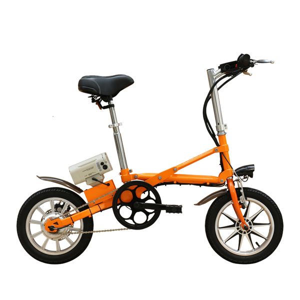 

bicicleta electrnica plegable 36v250w 14 pulgadas con batera de litio bicicletas elctricas sin escobillas, Silver;blue