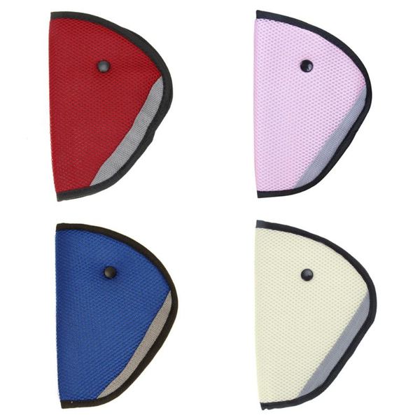 

triangle baby kid car safe fit seat belt adjuster child neck protect positioner device auto safety shoulder harness strap cover