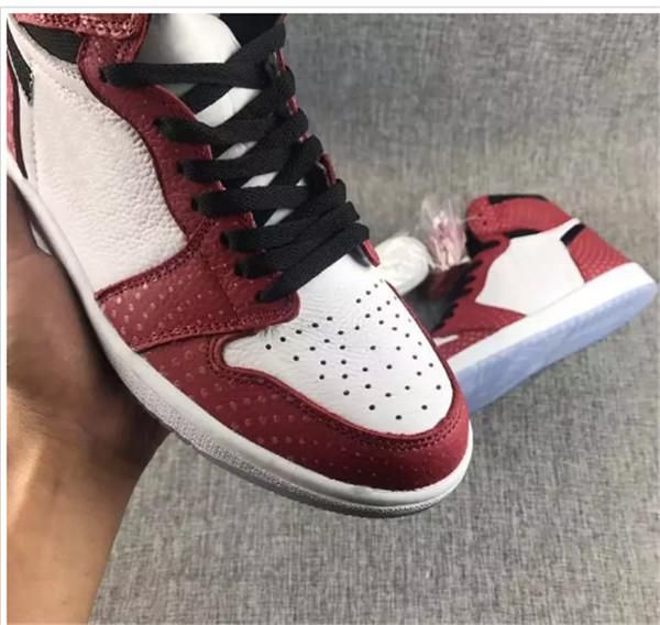 

2020 new 1 og high spider man origin story men basketball shoes chicago crystal sneakers sport shoes