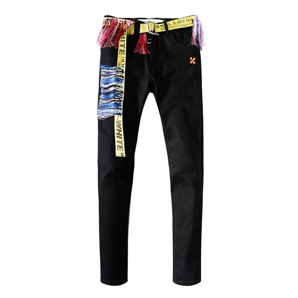

2020balm jeans new fashion street mens jeans with zippers ripped hip hop jeans with holes on the knee distressed denim men pants20, Gray