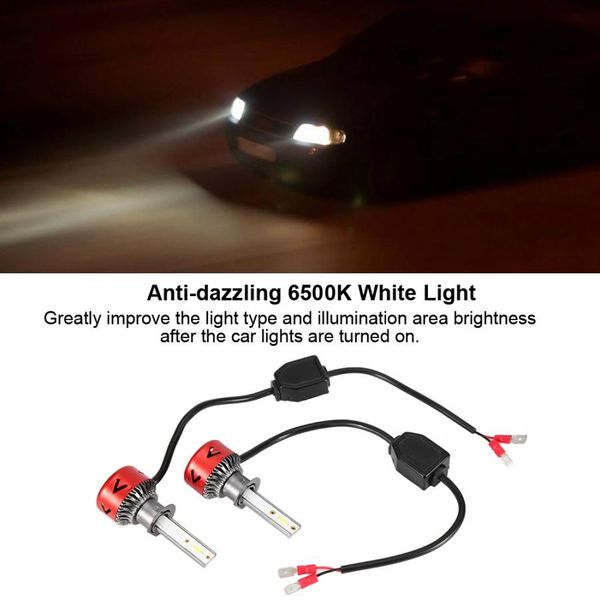 

1 pair 6500k 24w super bright car auto zes led headlight kit headlamp bulbs h11