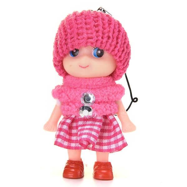

1 pcs soft dolls interactive mini doll phone hanging kids children toys 8cm
