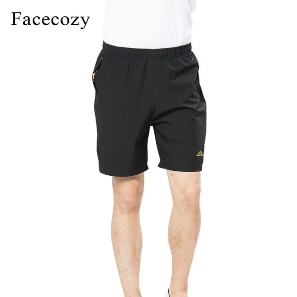 

facecozy men outdoor hiking camping shorts male thin quick-dry breathable summer shorts sports travel climbing trekking, Brown;gray