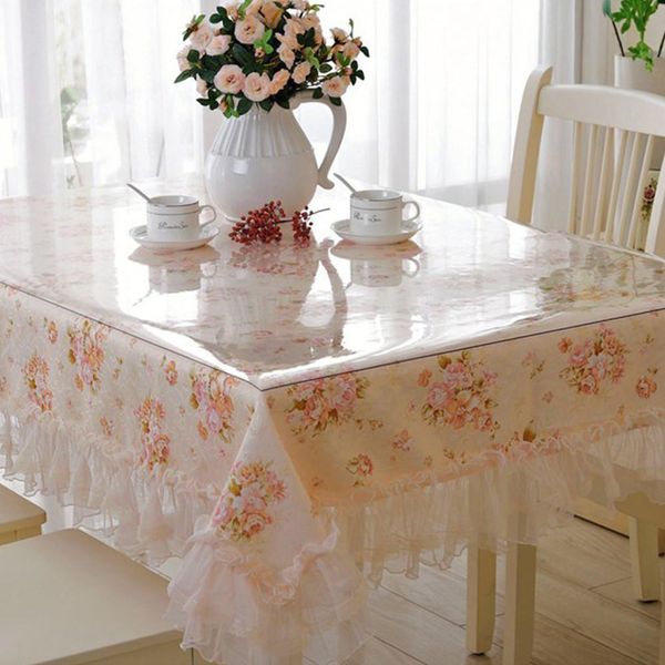 

multi-size transparent pvc tablecloth waterproof square round tablecloth scratch-resistant oil-proof deskprotective cover