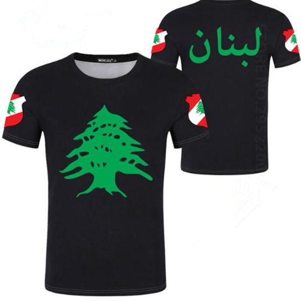 LEBANON T Shirt Diy Free Custom Name Number Lbn T Shirt Nation Flag Lb