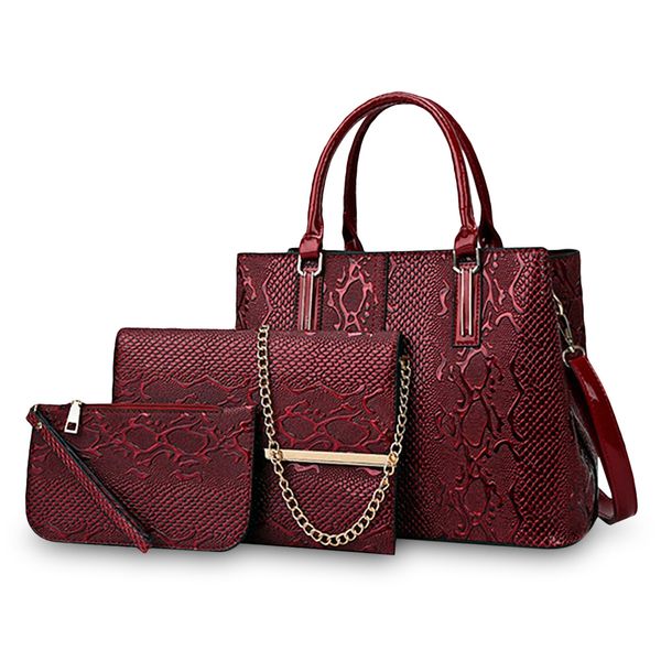

winsun summerbags сумки женская мода сумки посыльного кожа плеча crossbody сумки для женщин 3 шт тиснением ретро pu сумка набор