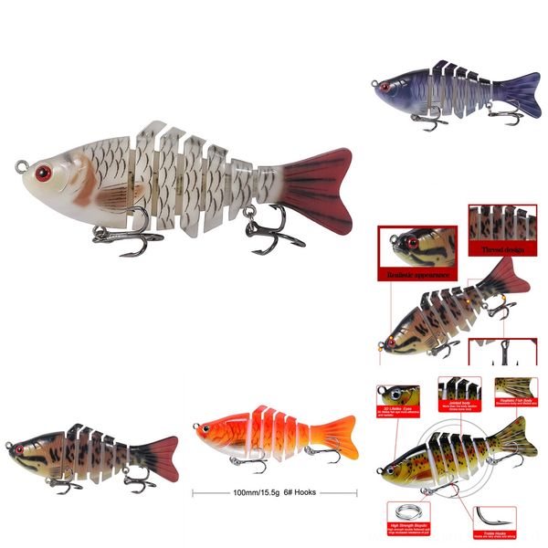 

3nwqw luya bait small long plate mini full metalfish 10cm * 15.5g blood tank hook iron sfake bait lead