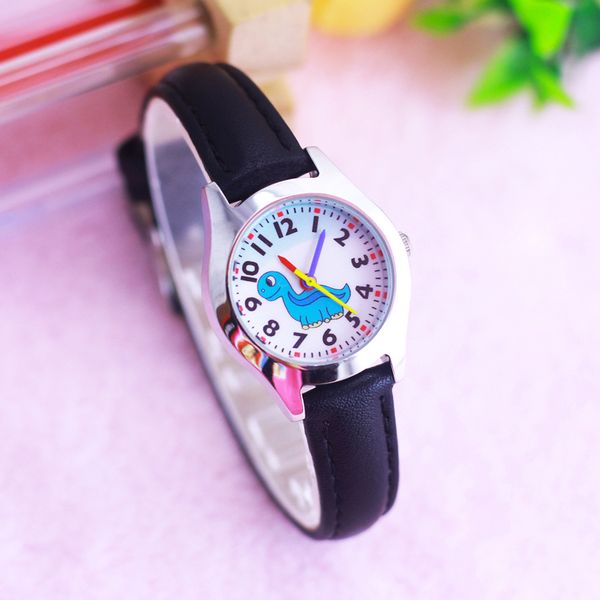 

new colorful digital cute cartoon dinosaur children little kids watches boys girls lovely small animal electronic watches clock, Blue