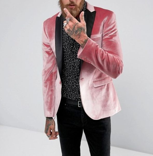 

выполненный на заказ пик нагрудные groomsmen one button groom tuxedos мужские костюмы венчания / prom / dinner best man blazer (куртка + брю, Black;gray