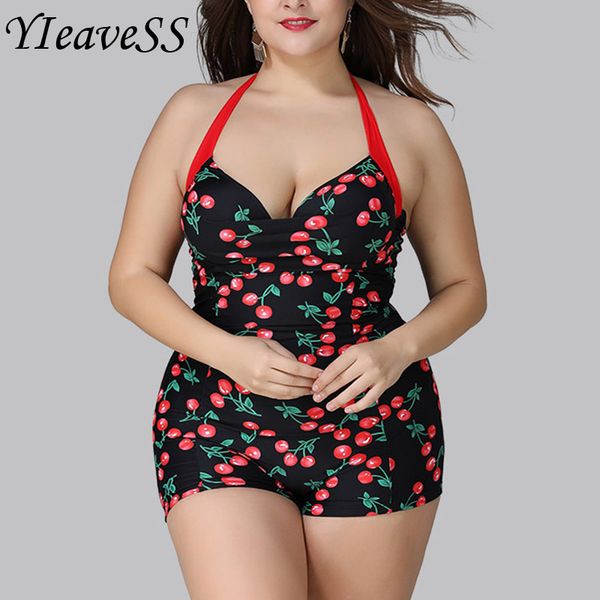 

плюс размер купальники женщины 2019 one piece купальники push-up винтаж холтер купальниках купальный костюм для пляжной одежды xl-5xl, White;black