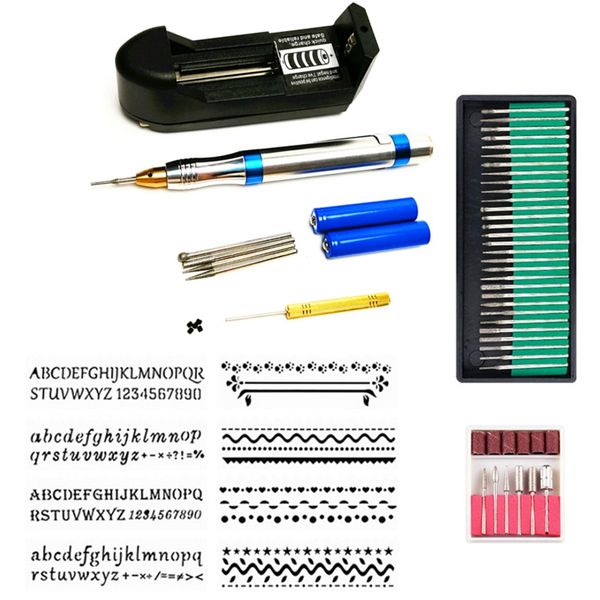 

portable professional electric grinder 3.7v 650mah mini drill tool cordless engraving pen grinding milling polishing tool(eu plu