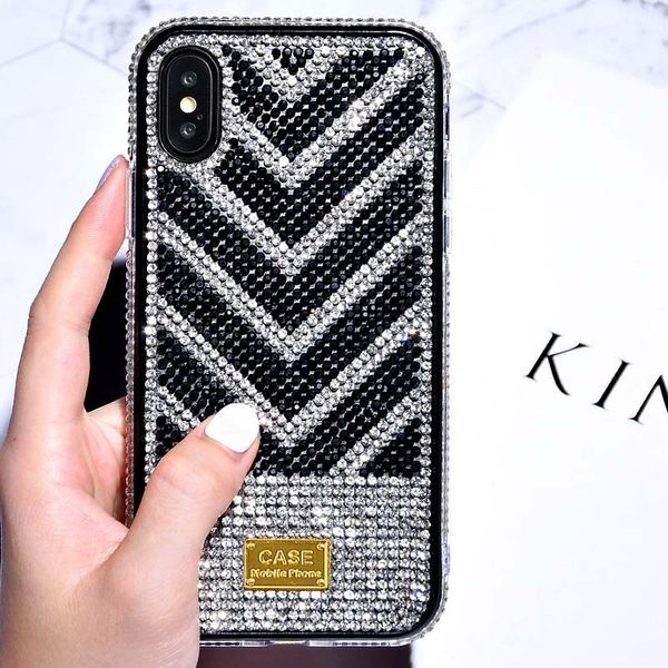 

luxury phone case for iphone 11/11pro/11 pro max xr x/xs xsmax 7p/8p 7/8 6p/6sp 6/6s fashion tpu rear cover with rhinestone wholesale