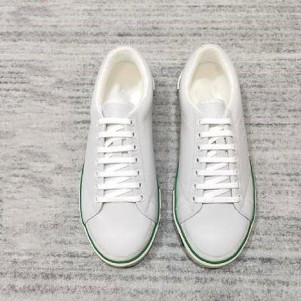 

2019 new designer women/men casual shoes black/white leather ankle flat bottom post