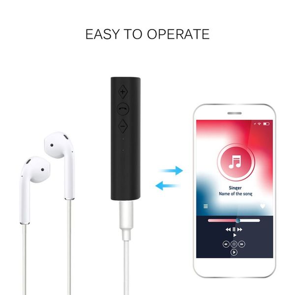 

clip design portable 3.5mm wireless bluetooth receiver stereo audio music bluetooth receiver adapter for car handsfree