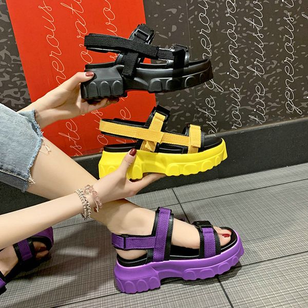 

2019 fashion summer leisure beach shoes women sport sandals for female, Black