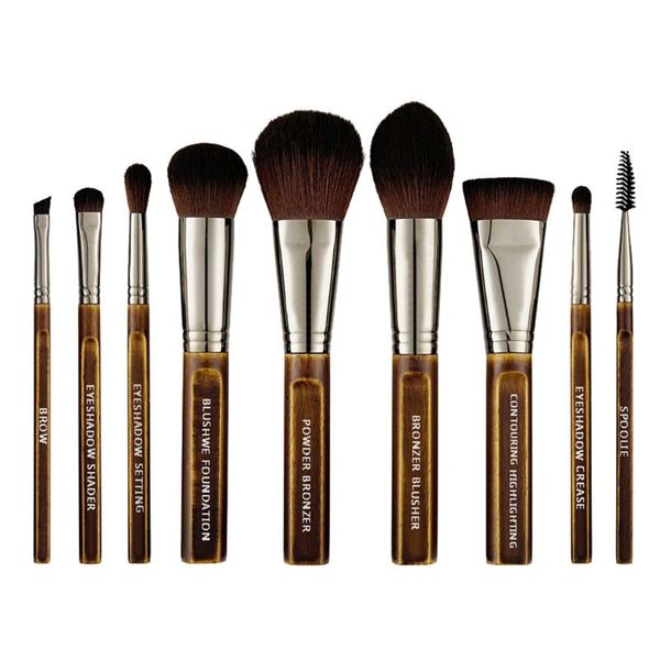 

9pcs makeup brushes for foundation concealer powder blusher eyebow for starter e7cf