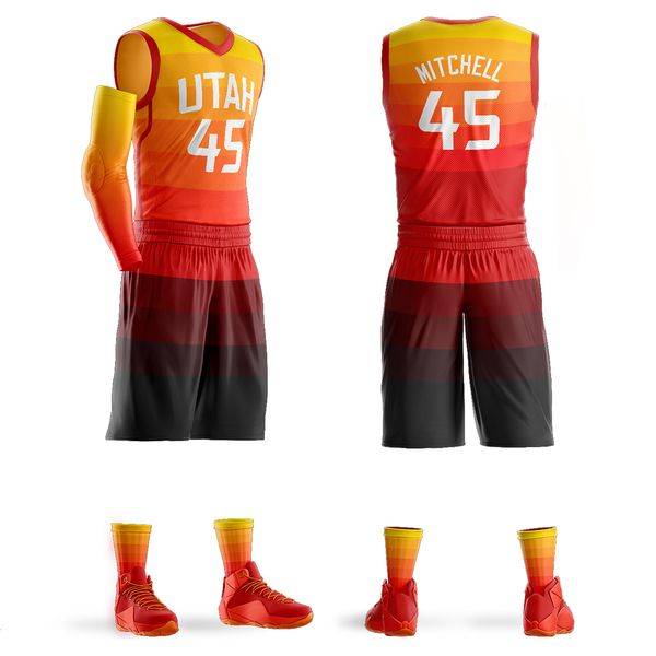 

2018 men 039 youth cu tom ba ketball jer ey et donovan mitchell jer ey purple ba ketball hirt cu tomized de ign whole ale