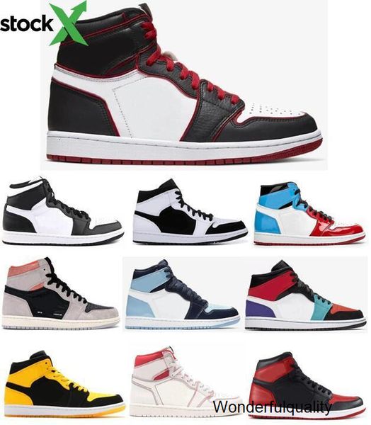 

new 1s bloodline panda phantom sail red neutral grey crimson multicolor jordon basketball shoes men 1 unc blue chill new love sneakers with