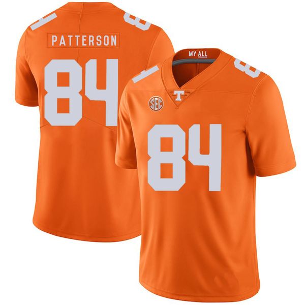 

derek barnett stitched mens tennessee volunteers trevor daniel doug atkins cordarrelle patterson white gray orange ncaa college jersey, Black
