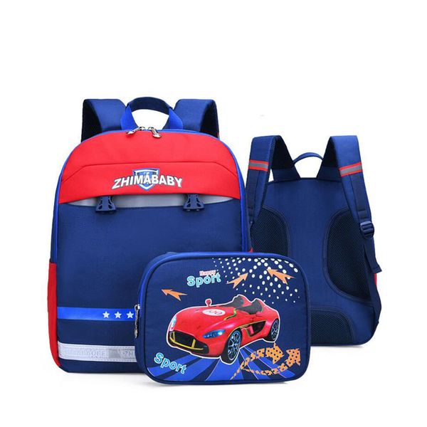 

orthopedic school bags for kids removable backpack printing cartoon car design backpack waterproof book bag for students bag new