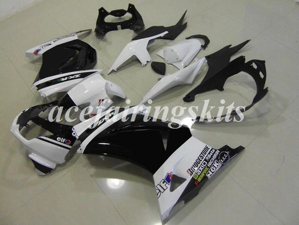 

4 gifts injection mold new abs motorcycle full fairings set fit for kawasaki ninja250r ex250 zx250r 250 2008 - 2014 body set white eif