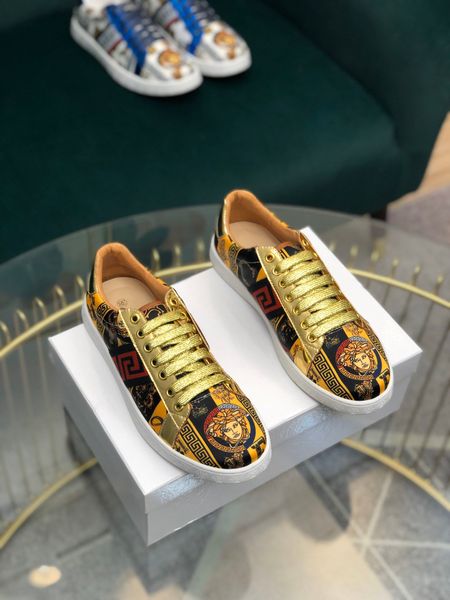 

2020 season four new style non-slip resistant leather color matching men's shoes fashion wild printing low-basketball running shoes, Red;white