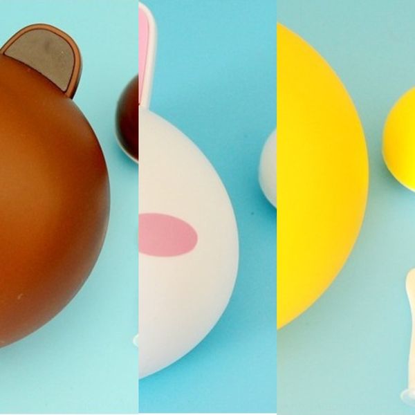 

line invisible glasses dual glasses storage companion cartoon brown bear pupil box myopia storage box