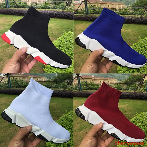 

speed trainer black red casual sock shoes mens women grey prune white royal fashion luxury designer men shoes