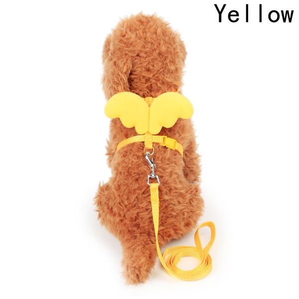 

2018 dog puppy traction rope pet supplies dog cat collars angel wings chest retractable straps walking lead leash size
