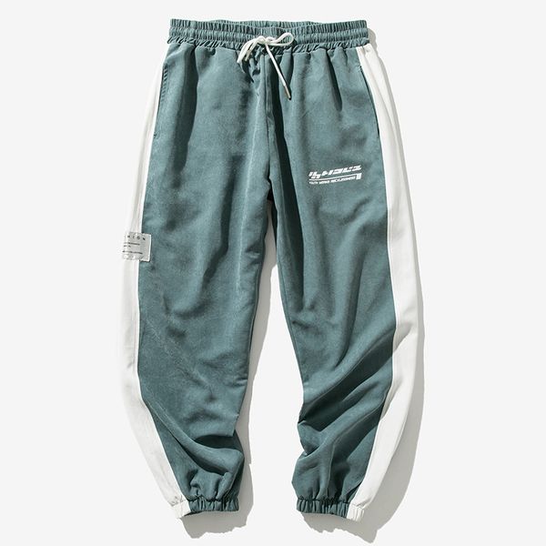 

men's pants sweatpants summer jogger streetwear tracksuit fitness casual pencil feet mens trousers, Black