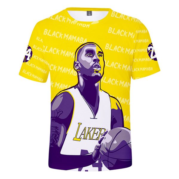 

mamba desinger mens summer 3dprinted tshirts breathable short sleeve tshirt male clothing, White;black