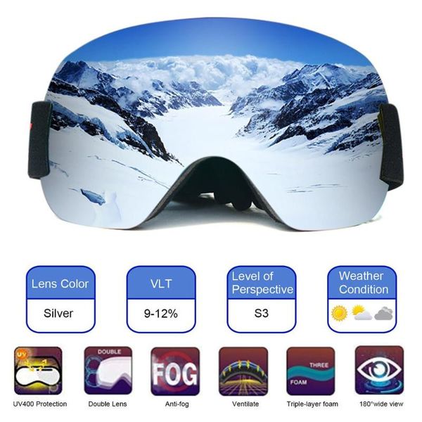 

2019new ski goggles men women snowboard goggles glasses for skiing uv400 protection snow skiing glasses anti-fog ski mask