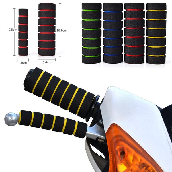 

4pcs motorcycle bicycle cycle foam sponge nonslip handlebar hand grips cover set