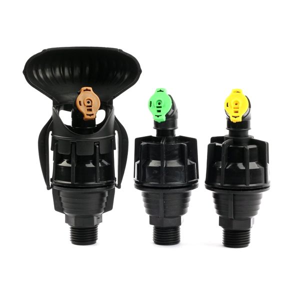 

10pcs r:9~10m s 1/2'' thread garden lawn irrigation sprinklers steel ball drive 360 degree rotating sprayer watering nozzles