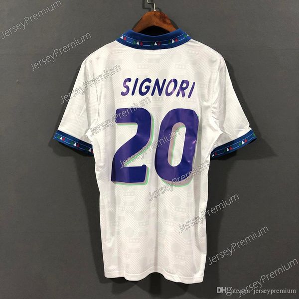 

italy retro 1994 r.baggio baresi maldini zola albertini signori soccer jrs sports football shirts, Black