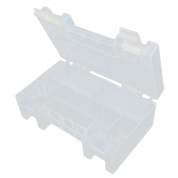 

plastic 20 aa &14 aaa cell battery storage case holder organizer box clear