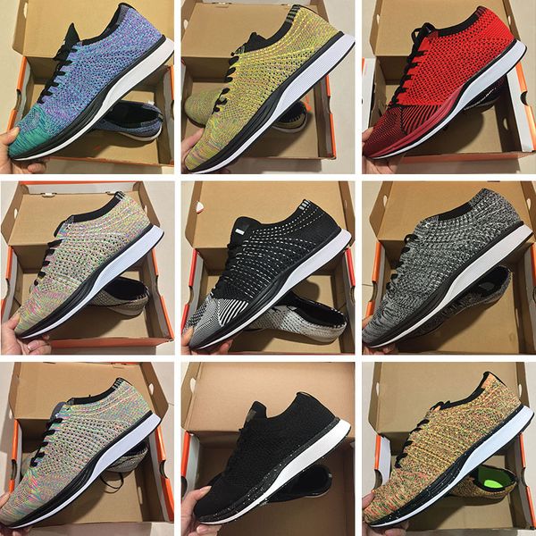 

2018 new style mesh racer men women sports casual shoes racers breathe outdoor walking shoes black white red green blue grey 36-45