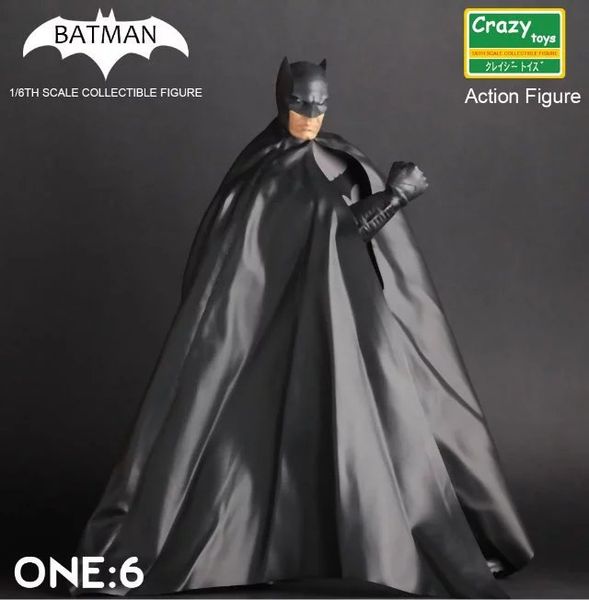 

игрушка подарок модель новый молодежный подарок аниме бэтмен против супермена 12-дюймовый совместный супер подвижный бэтмен черный версия ру