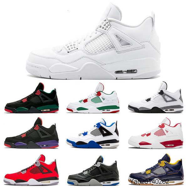 

black white pizzeria 4 4s men basketball shoes raptors royalty pure money cactus jack fire red bred blue mens sprots shoe sneakers ale