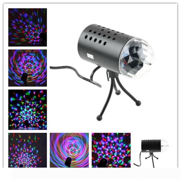 

3w полноцветный светодиодный голосовое вращающаяся лампа rgb кристалл magic ball лазерный свет этапа dj ktv светодиодные эффекты диско лампы